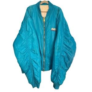 VNTG  Y2K Daytona International Speedway NASCAR MA-1 Nylon Bomber‎ Jacket Racing